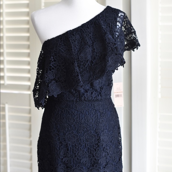 New Nanette Lepore Crochet One Shoulder Dress 12 - Picture 2 of 16